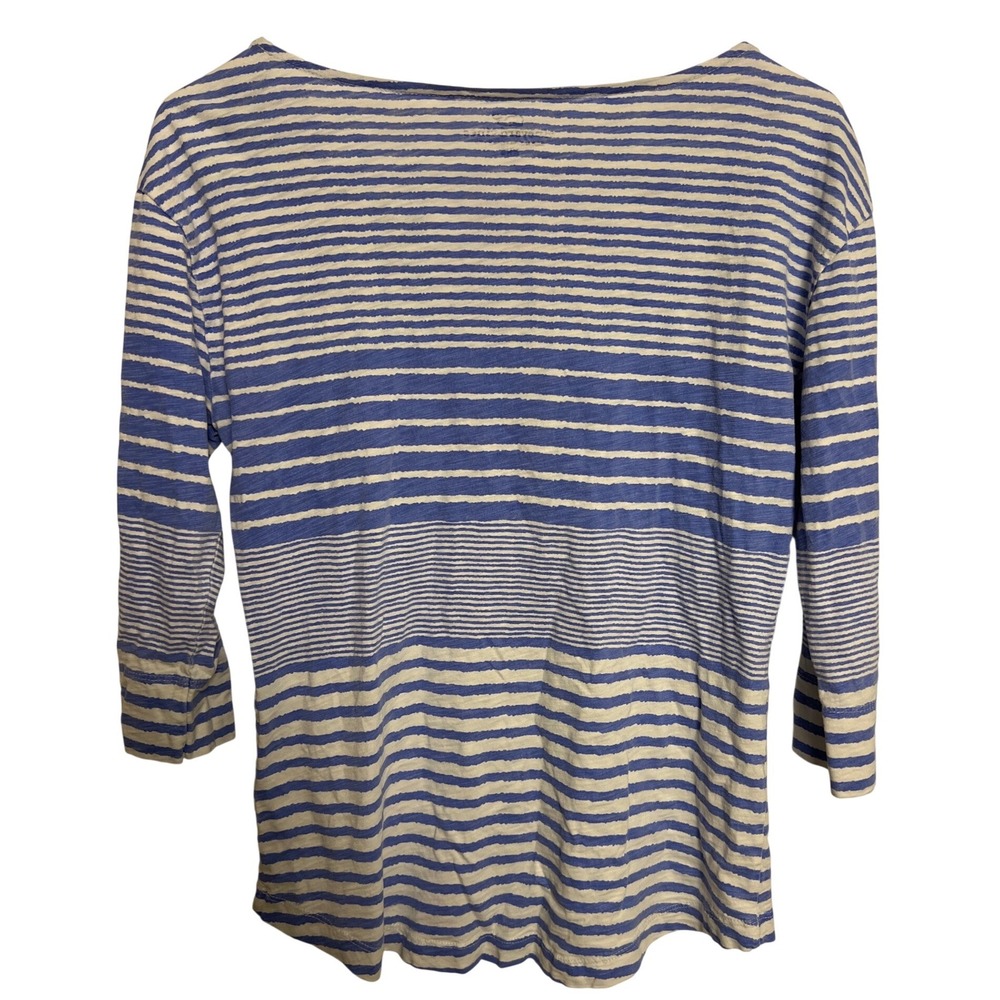 Vineyard Vines Women XXS Striped 3/4 Sleeve Top Nautical Coastal Beachy Layer - Picture 8 of 9